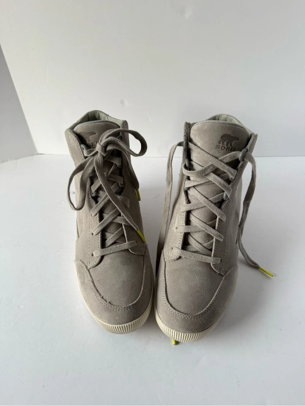 SOREL WOMEN'S OUT 'N ABOUT WEDGE BOOTS - SIZE: WOMEN SIZE 9 DOVE QUARRY New
